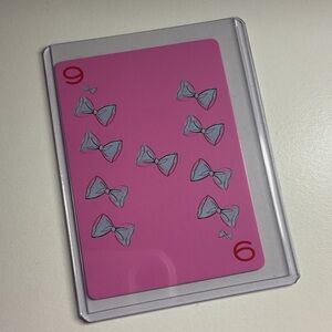 Marc Jacobs Red and Pink Checkered Card